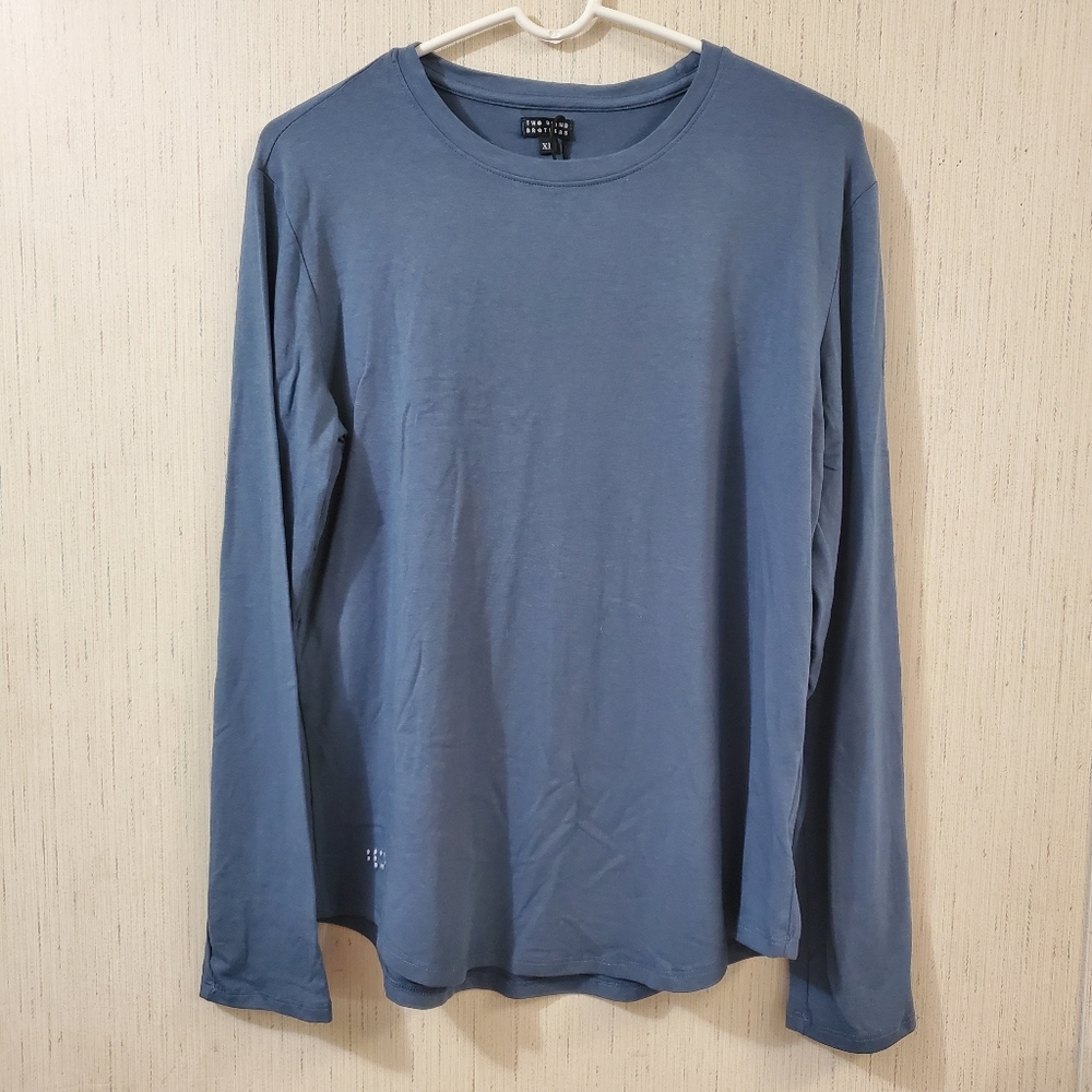 Two Blind Brothers Women's  Long Sleeve Crewneck Blue Size XL NWT